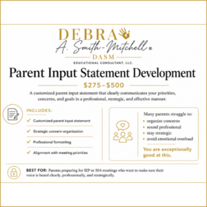 Parent Input Statement Development